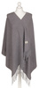Large Women's Scarf with Fringes Peterson PTN SPV73 Grey