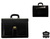 NO LOGO leather briefcase AW-NL-5