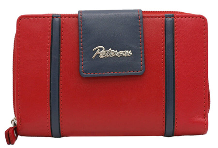 Portfel skórzany PTN KA-27 Red+Navy