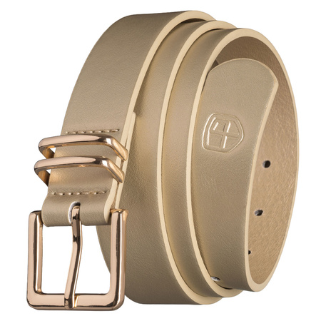 Pasek damski wąski PTN STU-20G1 Beige