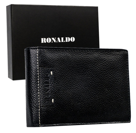 Portfel męski skórzany RONALDO N992-TP-RON BLACK