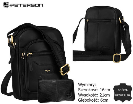 Torba skórzana + Etui PTN M23E-OPU Black
