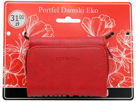 Portfel damski PU F-206L-BL Red