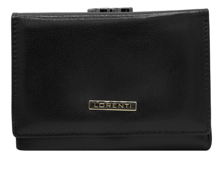 Women's leather wallet 15-09-CIS-3276 BLACK