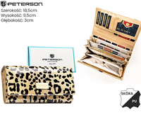 Portfel damski skóra+PU PTN PS122-PDS Gold