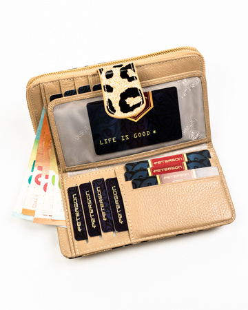 Portfel damski skóra+PU PTN PS116-PDS Gold