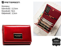 Portfel damski skórzany PTN PH30-1-SH Red