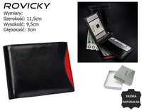 ROVICKY 1531-03-BOR RFID leather wallet
