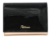 Portfel damski skórzany PTN 1N-445 Black+R.Gold