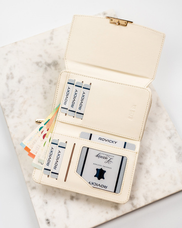 Portfel damski skórzany PTN 76112-BFBC Red