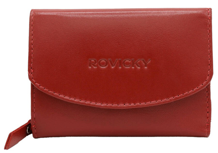 Women's Gift Set: Leather Wallet and Keychain Rovicky R-ZD-604-BG