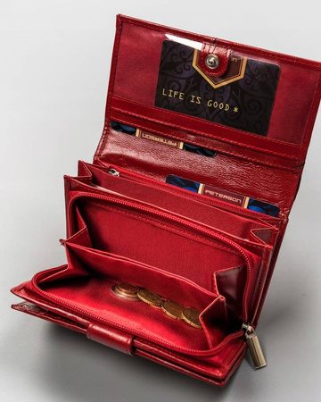 Portfel skórzany RFID PETERSON PTN RD-21-GCL-Y