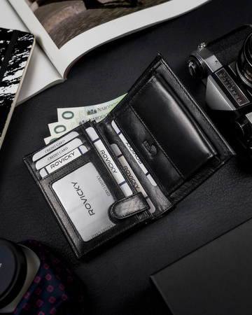 ROVICKY 1541-03-BOR RFID leather wallet