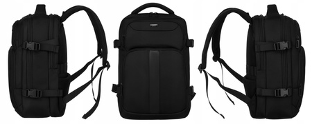 Laptop Backpack with Suitcase Strap Peterson PTN PTY-05 Black