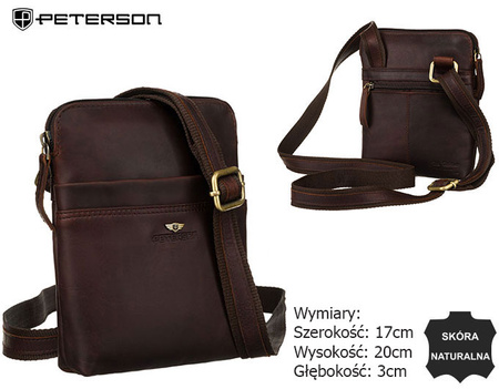 Torba skórzana PTN 19004-OPU Brown