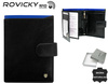 Skórzany portfel męski na karty z systemem RFID Protect— Rovicky