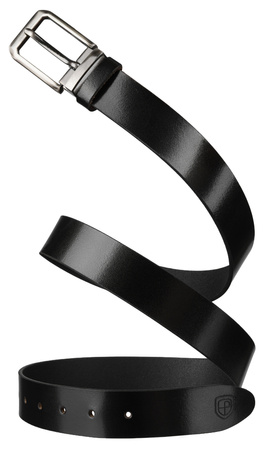 Pasek męski skórzany PTN LTP-BUF BLACK