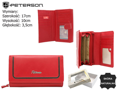 PTN KA-25 Red+Black leather wallet