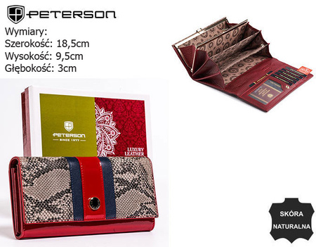 Portfel skórzany RFID PETERSON PTN ST-467