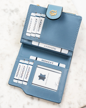 Portfel damski eko R-012-JK6 Blue