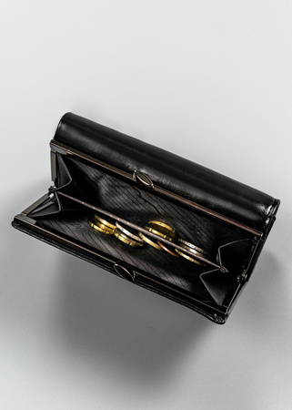 Portfel damski skórzany na blistrze PX23-21-BL Black