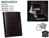 Portfel skórzany RFID ROVICKY 1541-03-BOR Brown+Black