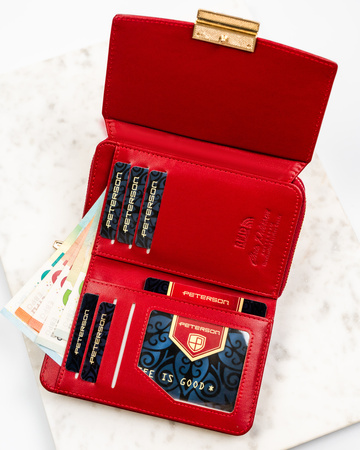 Portfel damski eko PTN 0015-LAK Burgundy