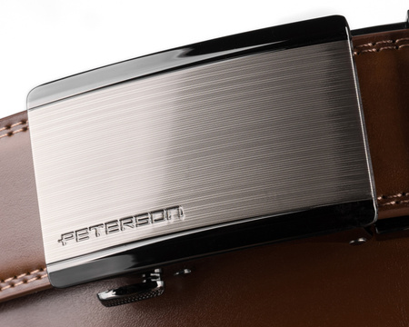 Pasek męski skórzany PTN A020-AS Brown