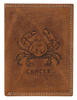 Portfel skórzany ze znakiem zodiaku Raka N4-CHM-CANC Produkt bez rabatowy
