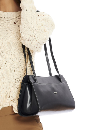 Torebka damska skórzana ROVICKY TWR-60 SZARA LOGO