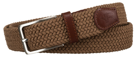 Pasek Parciany R-PAR-PU-115 Beige-Brown