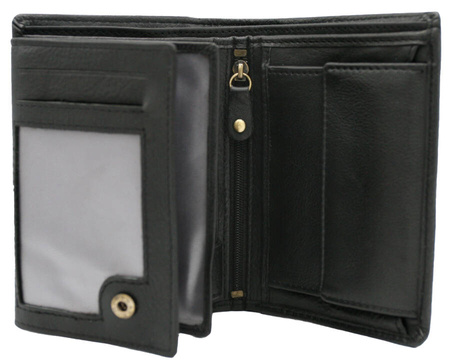 Men's Gift Set: Leather Wallet and Keychain PETERSON PTN SET-M-N4-D