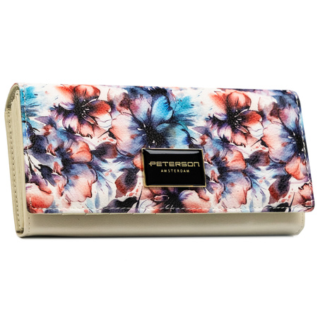 Portfel skóra + PU PTN PX22-PF2 Blue