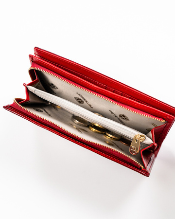 Leather wallet RFID PETERSON PTN 421431-SBR