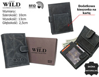 Men's natural leather wallet Always Wild N4L-P-CHM