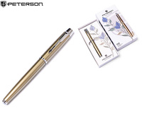 Długopis w pudełku Peterson PTN 222-GB Olive-Silver