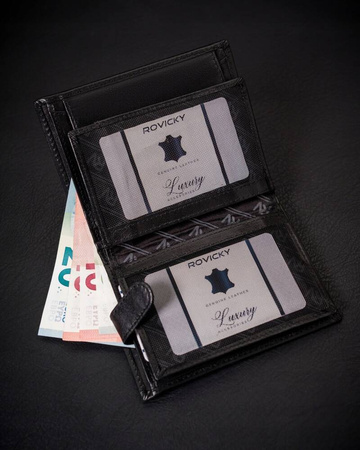 Leather Wallet RV-75699-9B-BCA Black