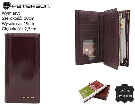 Portfel damski skórzany PTN 421431-SH Purple