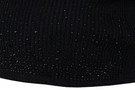 Women's hat with a touch of wool PTN HAT-01 Black Peterson