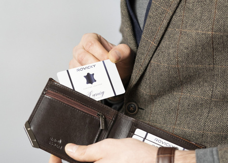 ROVICKY N993-RVTM-GN RFID leather wallet