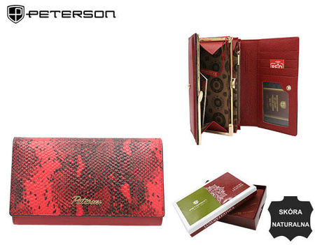 PTN leather wallet SM-466 Red