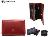 Portfe damski skórzany RV-24892-BCA Red