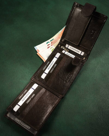 Leather wallet RFID ROVICKY N992L-CMC