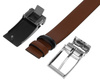 Gift Set: Reversible Leather Men's Belt + 2 Buckles Peterson PTN KL-B006-S001