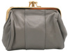 Vintage-style coin purse 665 Grey