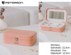 Szkatułka na biżuterię ze skóry ekologicznej PTN SZK-05 Pink