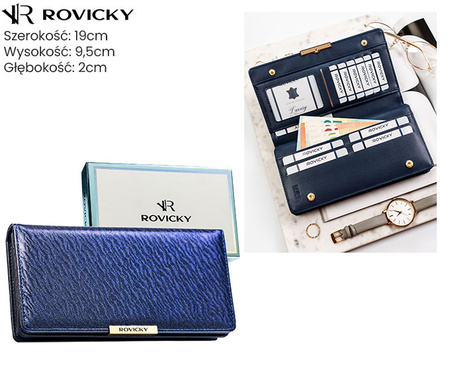 Portfel damski eko R-005-BF8 Navy