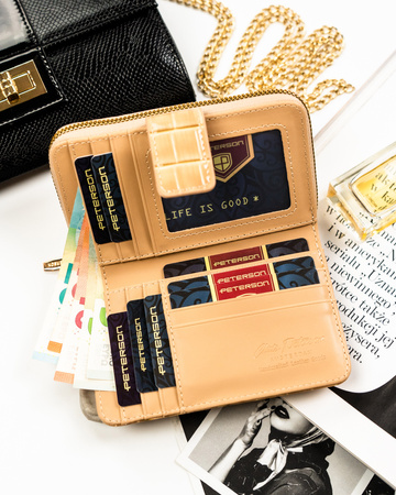 Portfel damski eko  PTN-POR-02-CB Beige