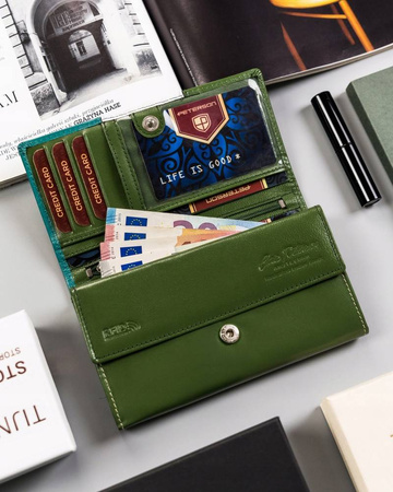 PETERSON PTN RD-08-GCL-S RFID leather wallet