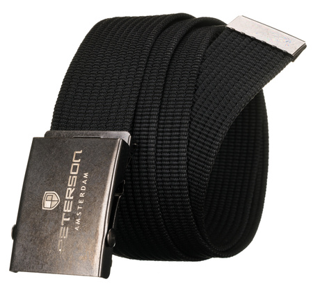 Pasek parciany PETERSON PTN OLD SILVER-BLACK